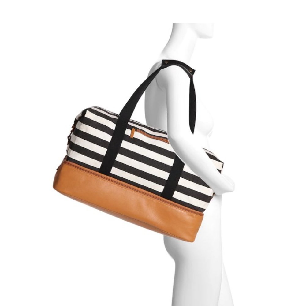 Striped Weekender Duffle Bag - Picture 3 of 8